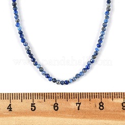 Lapis naturali collane di perline Lazuli&nbsp;NJEW-JN02492-01