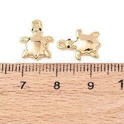 Breloques en laiton avec zircone cubique de micro pave&nbsp;KK-A284-11B-G