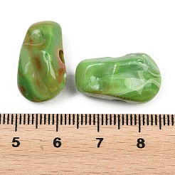 Opake Acrylperlen europäischen&nbsp;OACR-G064-10B