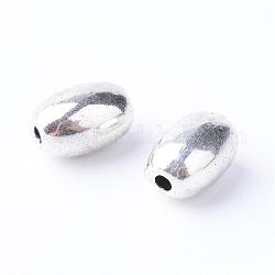 Tibetan Style Alloy Beads, Oval, Cadmium Free & Lead Free, Antique Silver, 8x6mm, Hole: 1mm, about 1080pcs/1000g
