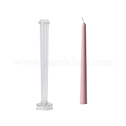 Moules à bougies coniques en plastique bricolage, moules à bougies, pour coulée de résine moule époxy, clair, 5.1x26.8 cm, Trou: 2.5mm, Diamètre intérieur: 2.2 cm
