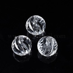 Transparente Acryl Perlen, Runde, Transparent, 17.5x18x17.5 mm, Bohrung: 2 mm, ca. 173 Stk. / 500 g
