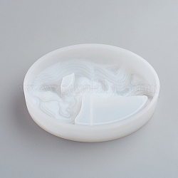 Silicone Molds, Resin Casting Molds, For UV Resin, Epoxy Resin Jewelry Making, Oval, White, 108x155x41mm