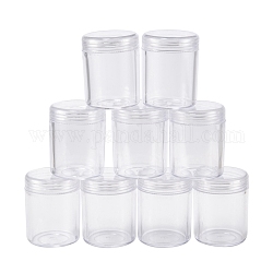 Пластиковые бисера контейнеры, прозрачные, 3.9x5 см, емкость: 20 мл (0.67 жидких унции)