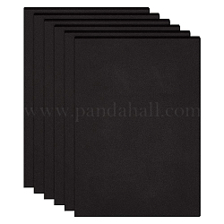 Papier mousse feuille eva, avec dos adhésif, rectangle, noir, 30x21x0.3 cm
