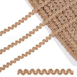 PH PandaHall 15 Yards Gimp Braid Trim 8mm Braided Jute Ribbon Fabric Trim Lace Trim Upholstery Trim for Christmas Party Home Sewing Costume Upholstery Curtain Slipcover Decoration