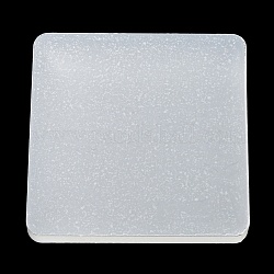 Stempelblöcke aus transparentem Acryl mit abgerundeten Ecken, dekorative Stempelblöcke, zum Scrapbooking Basteln, Transparent, Viereck, 7x7 cm