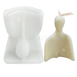 DIY Father's Love Candle Silicone Molds, for Scented Candle Making, White, 13.2x10x6.1cm, Inner Diameter: 83x21mm.