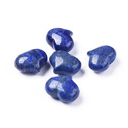 Piedra de palma de corazón de lapislázuli natural, teñido, piedra de bolsillo para la meditación de equilibrio de energía, 20x25x11~13mm