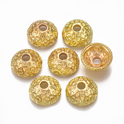 Пластиковые шарики ccb, золотые, 15x6 мм, Отверстие : 3.5 мм , около 1080 шт / 500 г