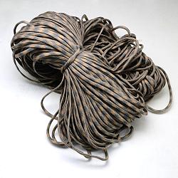 7 núcleo interior cuerdas de poliéster y spandex, para hacer pulseras de cuerda, gris, 4mm, alrededor de 109.36 yarda (100 m) / paquete, 420~500g / bundle