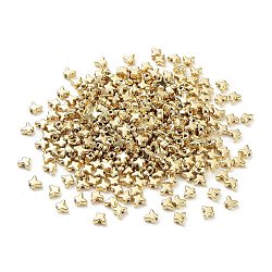 CCB Perlen, Schmetterling, golden, 5x6x3 mm, Bohrung: 1.5 mm