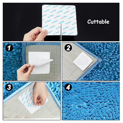 4/8pcs Carpet Tape Non Slip Rug Tape Reusable Rug Pad Gripper for