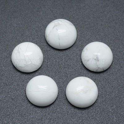 Cabochons en howlite naturelle&nbsp;G-P393-R32-8MM-1
