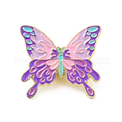 Wholesale Flower Butterfly Enamel Pin 