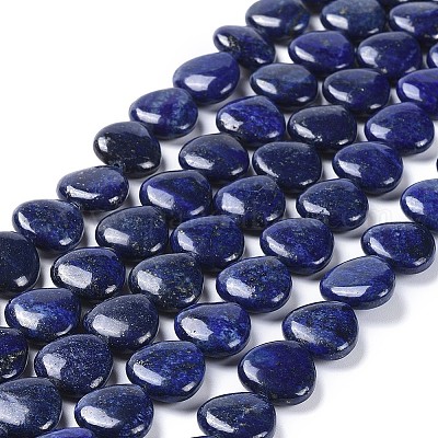 Wholesale Natural Lapis Lazuli Heart Bead Strands Pandahall