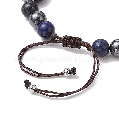 Perline bracciali gemma intrecciati&nbsp;BJEW-JB11139-03-1