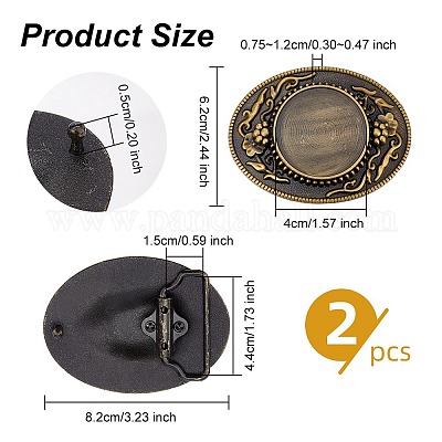 Fibbia Per Cintura Ovale Stile Western – 40mm – S.r.l. – E-shop - Foto 4