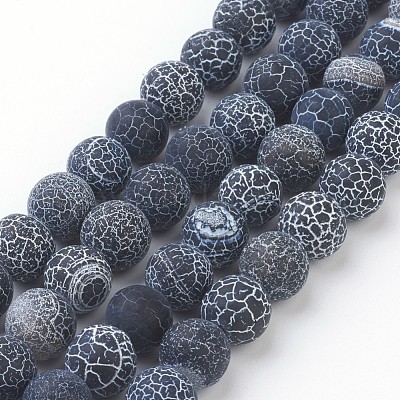 Crackle black shop agate