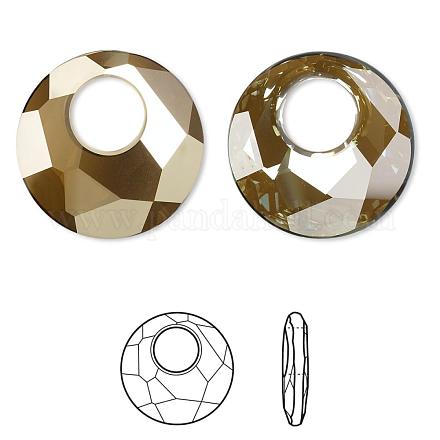 Diamantes de imitación de cristal austriaco 6041-18mm-001BRSH(U)-1