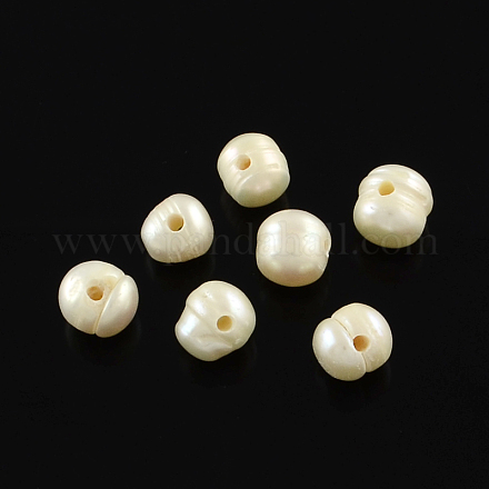 Natural Cultured Freshwater Pearl Beads Strands PEAR-Q004-05B-1