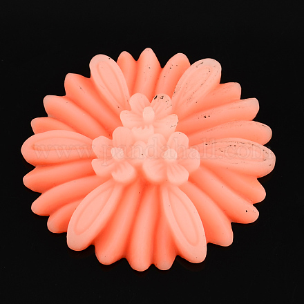 Fleur sans feutre d'aiguille de broderie de polyester tissé pour l'artisanat de bricolage CRES-S245-26-1