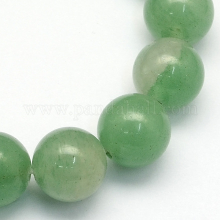 Naturels verts perles rondes aventurine brins X-G-S150-6mm-1