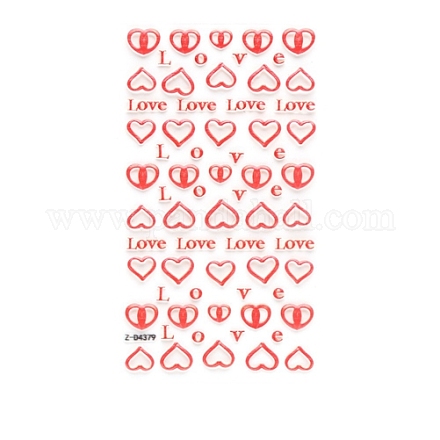 Valentinstag 5d liebe nail art sticker decals MRMJ-R109-Z-D4379-1
