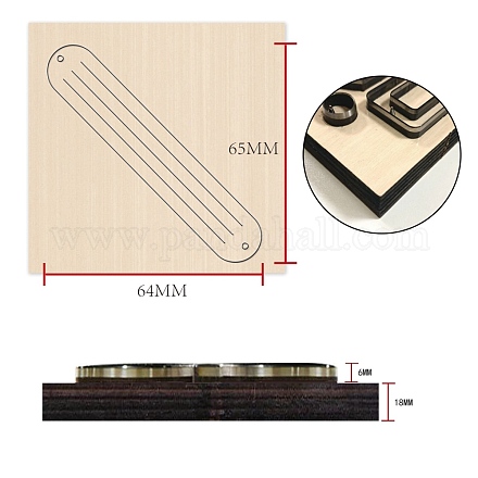 Matrici per taglio del legno DIY-WH0169-92-1