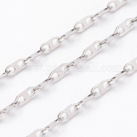 304 Stainless Steel Mariner Link Chains CHS-K003-05P-2.0MM-1