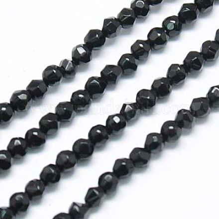Natural Black Onyx Beads Strands G-J002-03C-1
