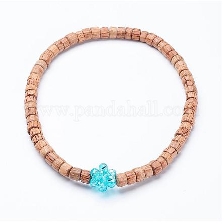 Colliers de perles de bois NJEW-JN01824-02-1