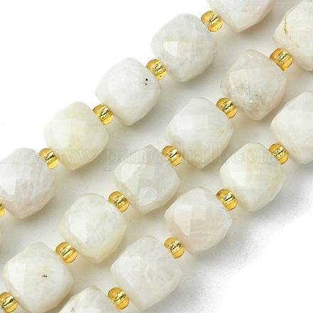 Chapelets de perles en pierre de lune naturelle G-Q010-A05-01-1