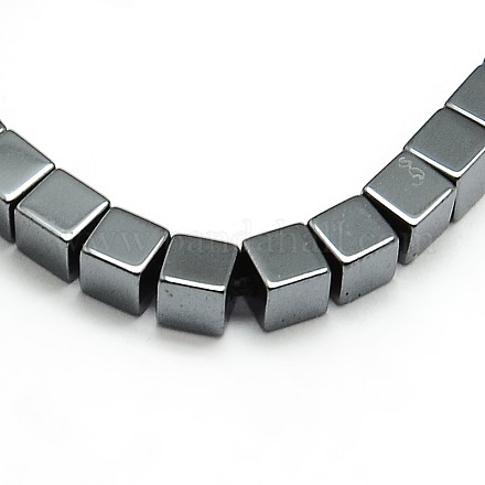 Grade AA Non-magnetic Synthetic Hematite Cube Beads Strands G-F161-11E-1