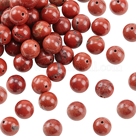 Brins de perles rondes en jaspe rouge naturel olycraft G-OC0001-67-1
