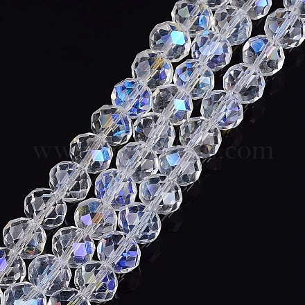 Glass Beads Strands X-GR10MMY-28-1