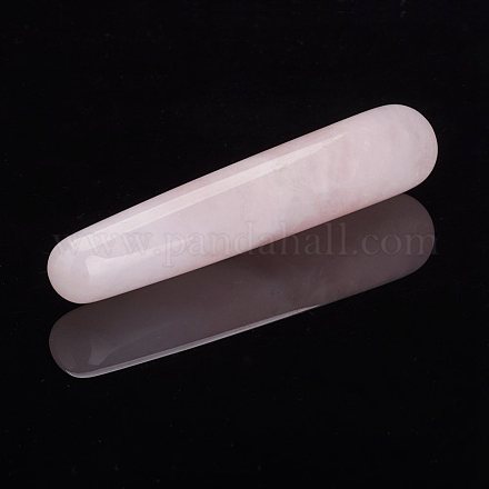 Bâtons de massage naturels à quartz rose DJEW-E004-01-1