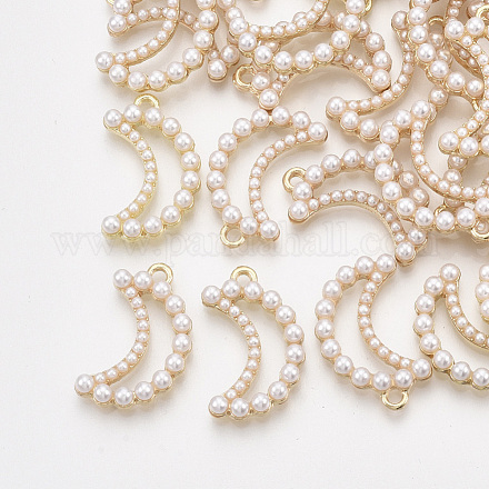Pendentifs en plastique imitation perle ABS X-PALLOY-T071-057-1