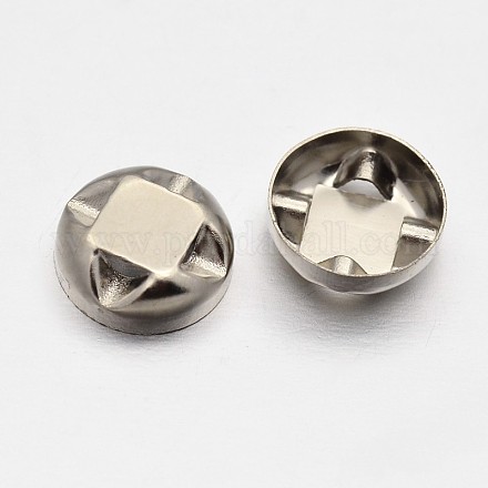 Круглые латунные пришивные щипцы KK-O084-09-4mm-1