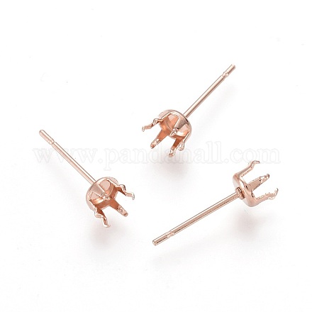 Accessoires de puces d'oreilles en 304 acier inoxydable X-STAS-D448-087RG-5mm-1