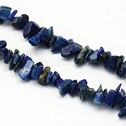 Lapis-lazuli naturelles brins pierre de perles X-G-R192-A08-1