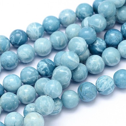Natural Gemstone Beads Strands G-L367-01-6mm-1