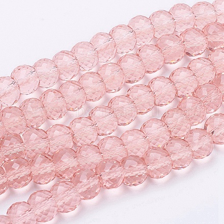 Chapelets de perles en verre transparente   EGLA-E045-B02-1
