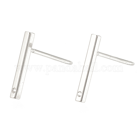 Brass Stud Earring Findings X-KK-S345-252P-1