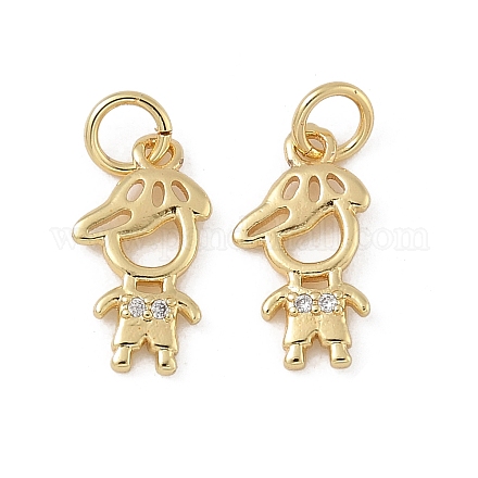 Латунные микро проложить кубического циркония подвески KK-L243-12G-02-1