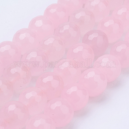 Chapelets de perles en jade de Malaisie naturelle G-F488-4mm-30-1