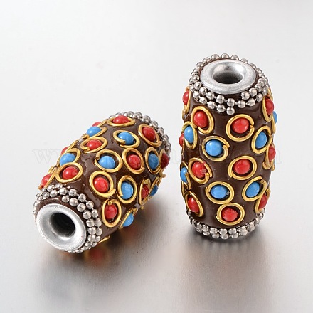 Handmade Indonesia Beads X-CLAY-G058-3-1