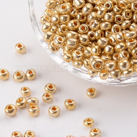 Electroplate Glass Seed Beads X-SEED-Q005-01-1