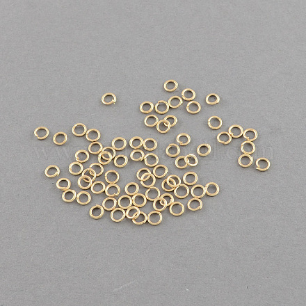 Open Jump Rings Iron Jump Rings IFIN-R189-4x0.7mm-G-1