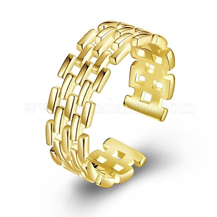 Модные латунные кольца с широким диапазоном RJEW-BB21820-G-8-1